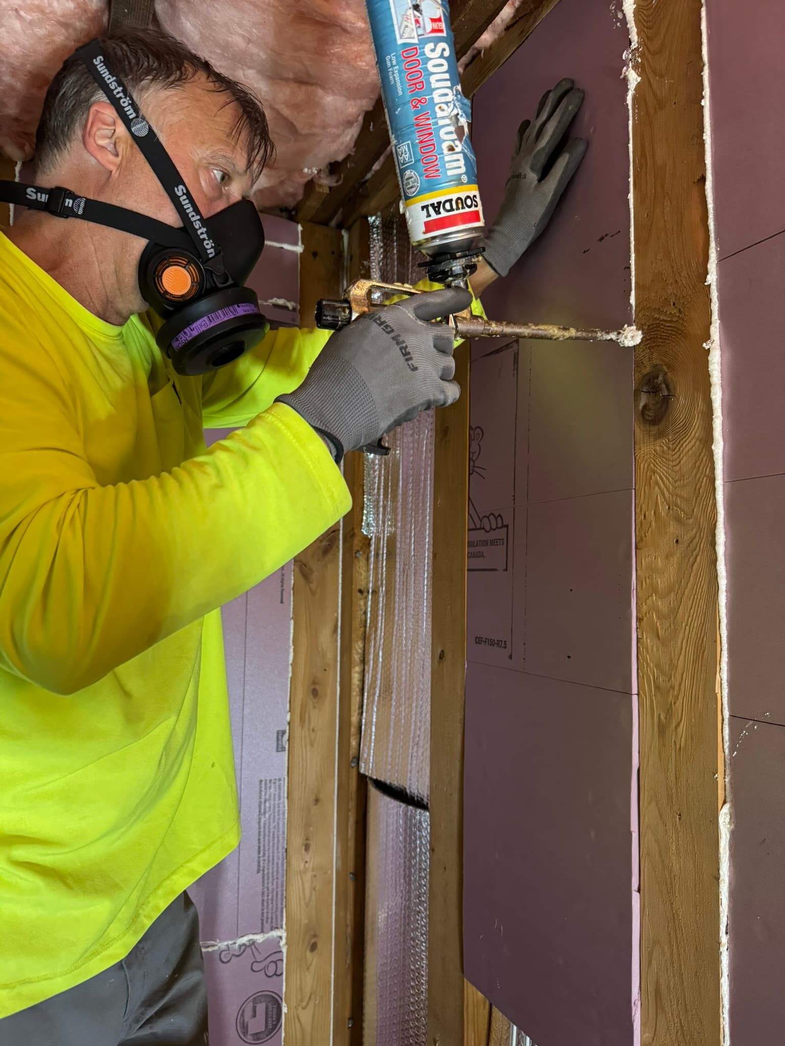Foam Air Sealing installation